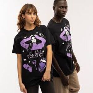 Olivia Rodrigo black and purple tee